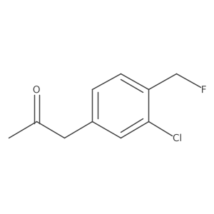1-(3-Chloro-4-(fluoromethyl)phenyl)propan-2-one Structure