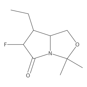 (6S,7S,7aS)-7-ethyl-6-fluoro-3,3-dimethyl-hexahydropyrrolo[1,2-c][1,3]oxazol-5-one Structure