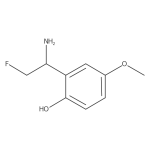 2-(1-Amino-2-fluoroethyl)-4-methoxyphenol Structure