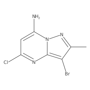 3-Bromo-5-chloro-2-methylpyrazolo[1,5-a]pyrimidin-7-amine Structure
