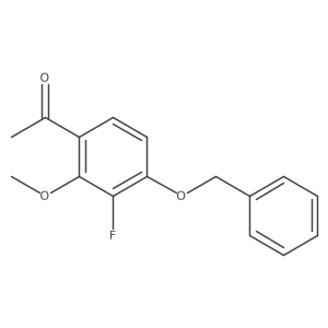 1-[3-Fluoro-2-methoxy-4-(phenylmethoxy)phenyl]ethanone结构式