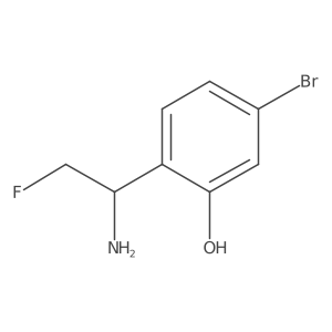 2-(1-Amino-2-fluoroethyl)-5-bromophenol结构式