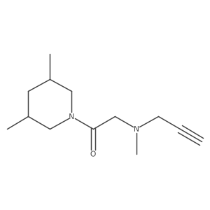 1-(3,5-Dimethylpiperidin-1-yl)-2-[methyl(prop-2-ynyl)amino]ethanone Structure
