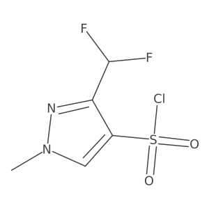 3-(Difluoromethyl)-1-methyl-1H-pyrazole-4-sulfonyl chloride Structure
