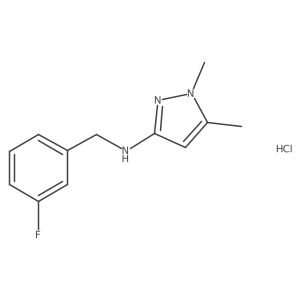 N-(3-Fluorobenzyl)-1,5-dimethyl-1H-pyrazol-3-amine Structure