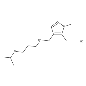 [(1,5-dimethyl-1H-pyrazol-4-yl)methyl](3-isopropoxypropyl)amine结构式
