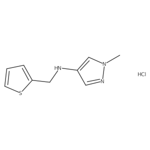 1-methyl-N-(2-thienylmethyl)-1H-pyrazol-4-amine Structure