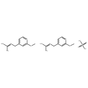 bis(N-[(2-methoxypyridin-4-yl)methyl]guanidine), sulfuric acid Structure