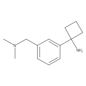 1-{3-[(Dimethylamino)methyl]phenyl}cyclobutan-1-amine Structure