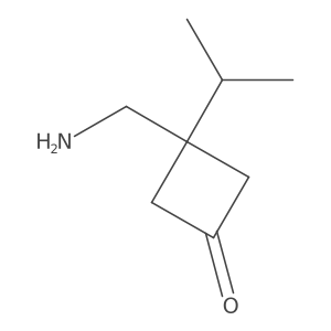 3-(Aminomethyl)-3-isopropyl-cyclobutanone结构式