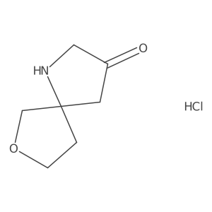 7-Oxa-1-azaspiro[4.4]nonan-3-one hydrochloride结构式