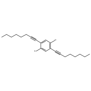 1,4-Dibromo-2,5-bis(octyne-1-yl)benzene Structure