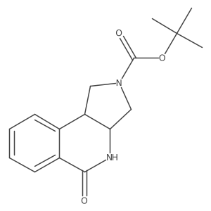tert-Butyl (3aS,9bS)-5-oxo-1,3,3a,4,5,9b-hexahydro-2H-pyrrolo[3,4-c]isoquinoline-2-carboxylate Structure