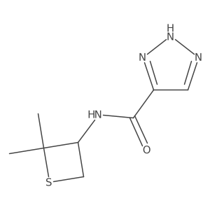 N-(2,2-Dimethylthietan-3-yl)-1H-1,2,3-triazole-4-carboxamide Structure