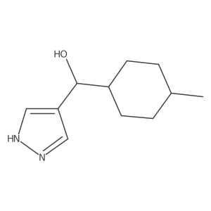 (4-Methylcyclohexyl)(1H-pyrazol-4-yl)methanol结构式
