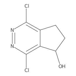 1,4-Dichloro-6,7-dihydro-5H-cyclopenta[D]pyridazin-5-OL结构式