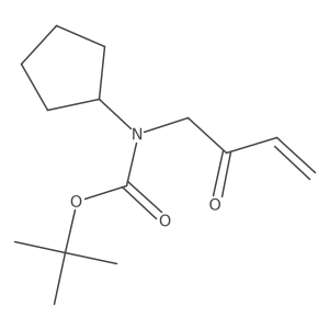 tert-butyl N-cyclopentyl-N-(2-oxobut-3-en-1-yl)carbamate Structure