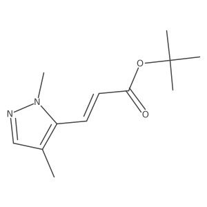 tert-butyl (2E)-3-(1,4-dimethyl-1H-pyrazol-5-yl)prop-2-enoate Structure
