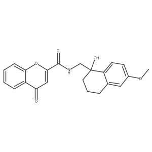 N-((1-hydroxy-6-methoxy-1,2,3,4-tetrahydronaphthalen-1-yl)methyl)-4-oxo-4H-chromene-2-carboxamide Structure