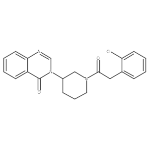 3-(1-(2-(2-chlorophenyl)acetyl)piperidin-3-yl)quinazolin-4(3H)-one结构式