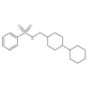 N-((1-(tetrahydro-2H-pyran-4-yl)piperidin-4-yl)methyl)pyridine-3-sulfonamide Structure