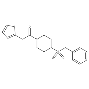 4-(benzylsulfonyl)-N-(thiophen-2-yl)piperidine-1-carboxamide Structure