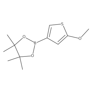 2-(5-Methoxythiophen-3-yl)-4,4,5,5-tetramethyl-1,3,2-dioxaborolane结构式