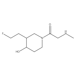 1-(3-(2-Fluoroethyl)-4-hydroxypiperidin-1-yl)-2-(methylamino)ethan-1-one结构式