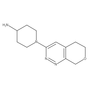 1-(5,8-dihydro-6H-pyrano[3,4-c]pyridazin-3-yl)piperidin-4-amine结构式