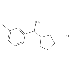 Cyclopentyl(m-tolyl)methanamine hydrochloride结构式