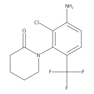 1-(3-Amino-2-chloro-6-(trifluoromethyl)phenyl)piperidin-2-one Structure