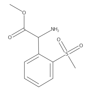 Methyl 2-amino-2-(2-methanesulfonylphenyl)acetate Structure