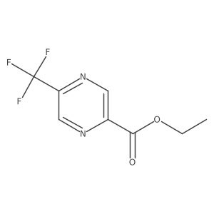 Ethyl 5-(trifluoromethyl)pyrazine-2-carboxylate结构式