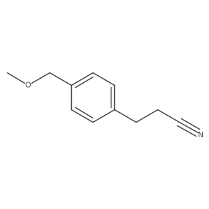 3-[4-(Methoxymethyl)phenyl]propanenitrile Structure