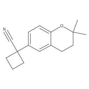 1-(2,2-dimethyl-3,4-dihydro-2H-1-benzopyran-6-yl)cyclobutane-1-carbonitrile Structure
