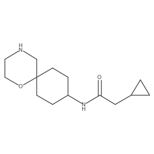 2-cyclopropyl-N-{1-oxa-4-azaspiro[5.5]undecan-9-yl}acetamide Structure