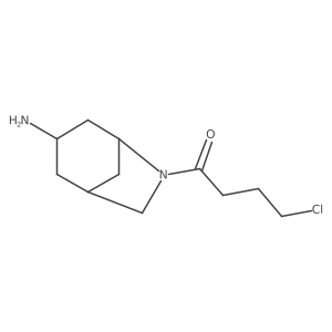 1-{3-Amino-6-azabicyclo[3.2.1]octan-6-yl}-4-chlorobutan-1-one Structure