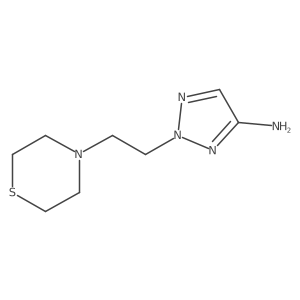 2-[2-(thiomorpholin-4-yl)ethyl]-2H-1,2,3-triazol-4-amine Structure