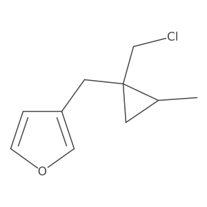 3-{[1-(Chloromethyl)-2-methylcyclopropyl]methyl}furan Structure