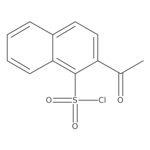 2-Acetylnaphthalene-1-sulfonyl chloride结构式