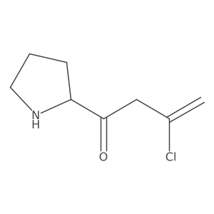 3-Chloro-1-(pyrrolidin-2-yl)but-3-en-1-one结构式