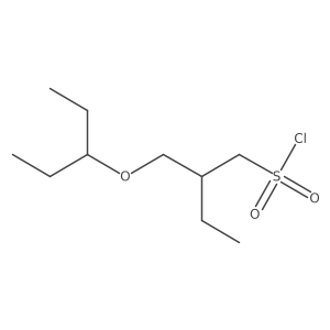 2-[(Pentan-3-yloxy)methyl]butane-1-sulfonyl chloride Structure