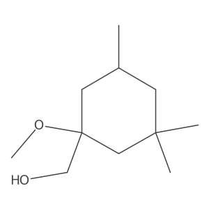 (1-Methoxy-3,3,5-trimethylcyclohexyl)methanol Structure