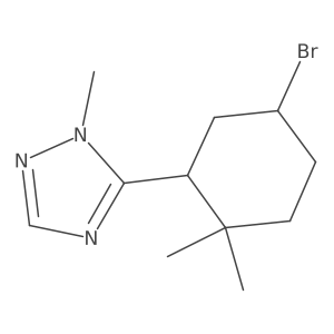5-(5-bromo-2,2-dimethylcyclohexyl)-1-methyl-1H-1,2,4-triazole结构式