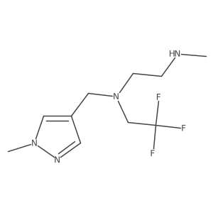 [(1-methyl-1H-pyrazol-4-yl)methyl][2-(methylamino)ethyl](2,2,2-trifluoroethyl)amine Structure