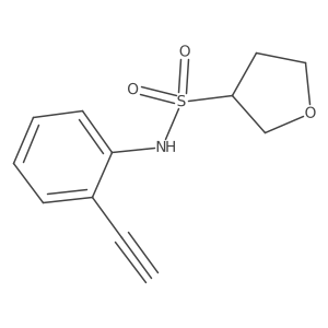 N-(2-ethynylphenyl)oxolane-3-sulfonamide Structure