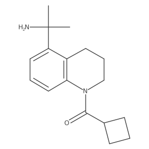 2-(1-Cyclobutanecarbonyl-1,2,3,4-tetrahydroquinolin-5-yl)propan-2-amine结构式