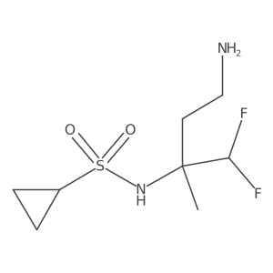 N-(4-amino-1,1-difluoro-2-methylbutan-2-yl)cyclopropanesulfonamide Structure