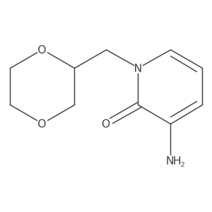 3-Amino-1-[(1,4-dioxan-2-yl)methyl]-1,2-dihydropyridin-2-one Structure