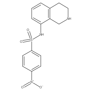 4-nitro-N-(1,2,3,4-tetrahydroisoquinolin-8-yl)benzene-1-sulfonamide结构式